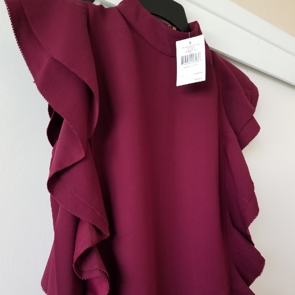 Kate Spade satin crepe flutter sleeve dress - Picture 3 of 5